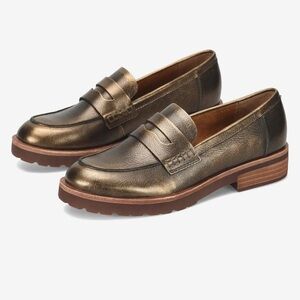 Kork-Ease Carlisle Loafers Bronze EUC Size 9
